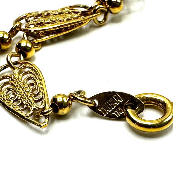 VINTAGE NECKLACE STACK: Liz Claiborne, Monet & Trifari Gold Chain Trio - Picture 14 of 15